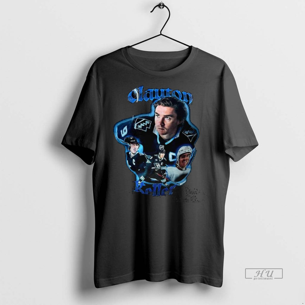Officials Clayton Keller Utah Mammoth Ice Hockey Player Graphic Premium Tee Shirt Sweater