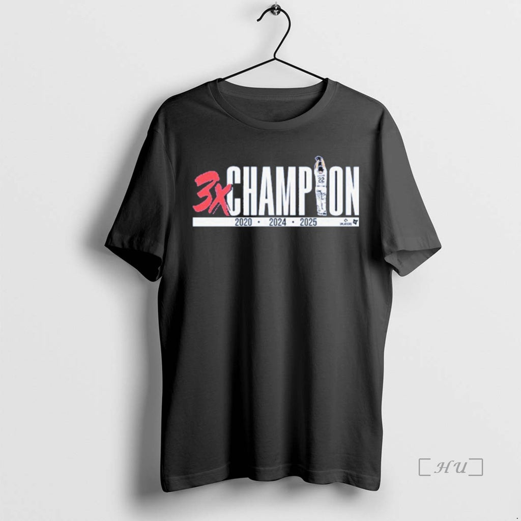 Officials Clayton Kershaw Three Time World Champion Premium T Shirt Sweater