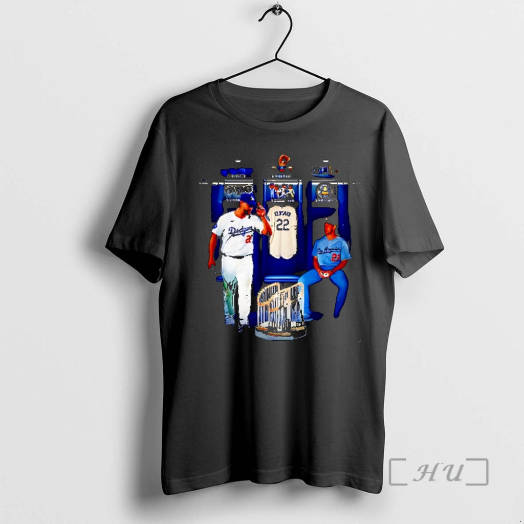 Officials Clayton Kershaw Locker Room Los Angeles Dodgers 2025 World Series Champion Christmas Premium