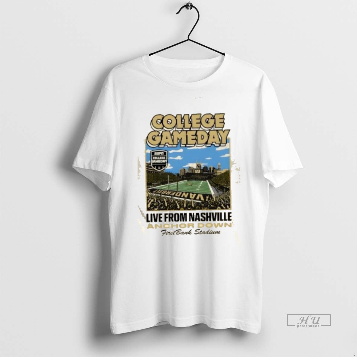 Officials College Gameday Live From Nashville Anchor Down Firstbank Stadium Graphic Tee Shirt Sweater