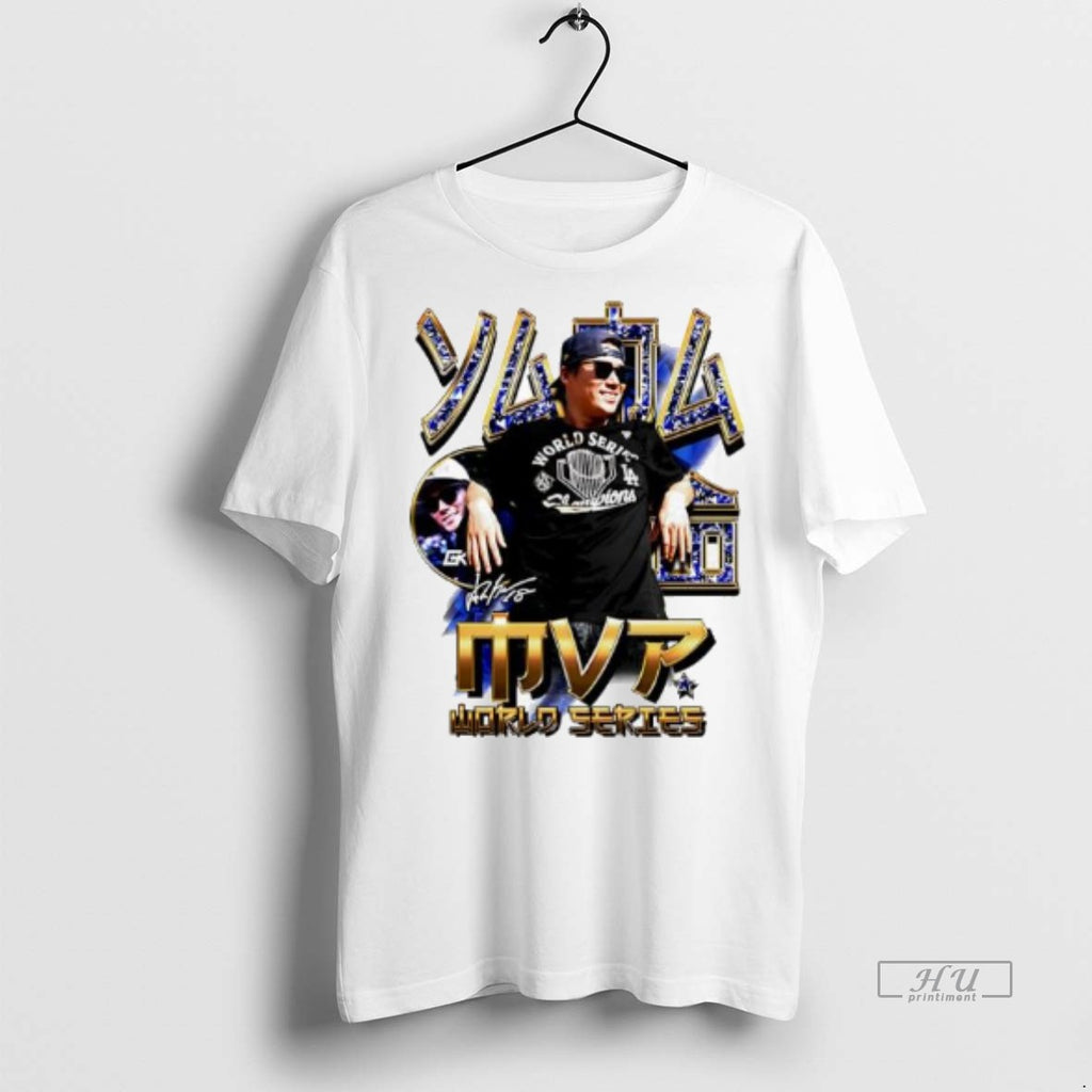 Officials Dodgers Players Yama Mvp Signature Graphic Premium Tee Shirt Sweater