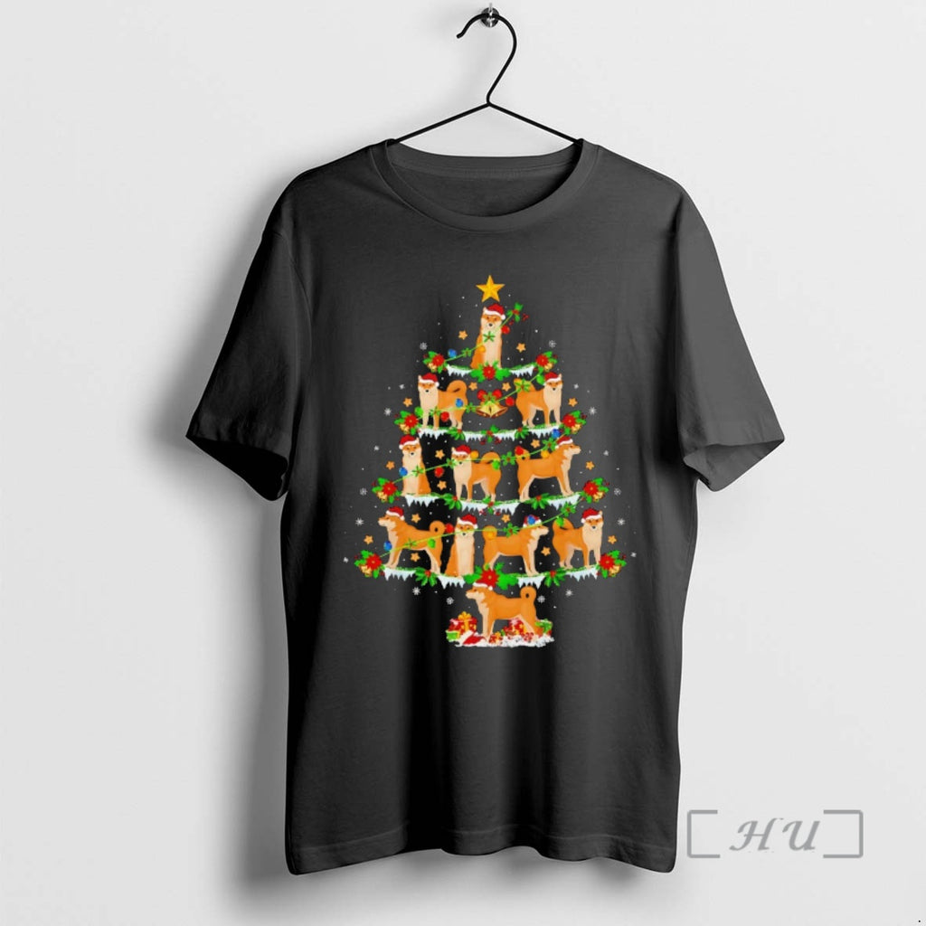 Officials Dog Shiba Inu Christmas Tree Premium T Shirt Sweater