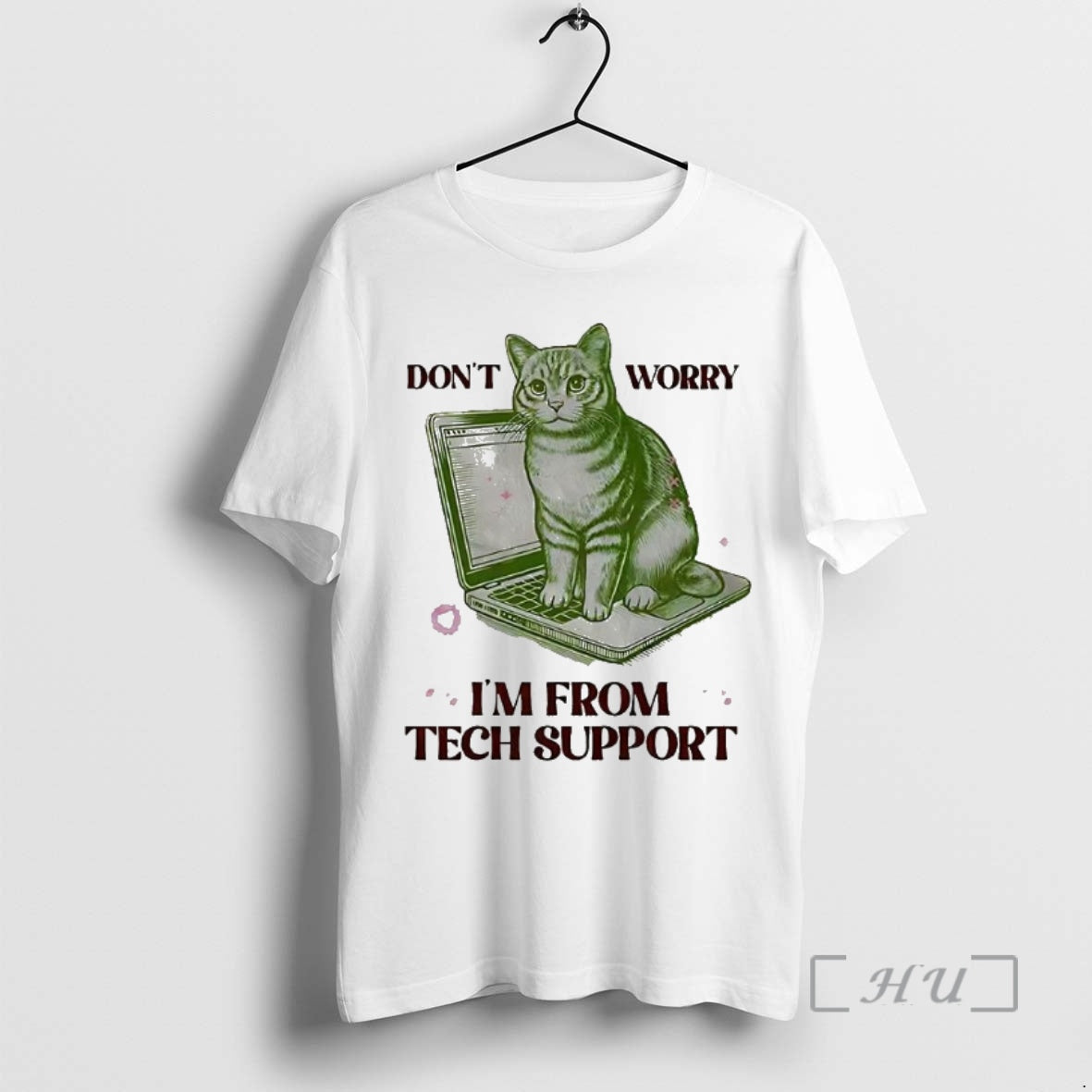 Officials Dont Worry Im From Tech Support Cat Laptop