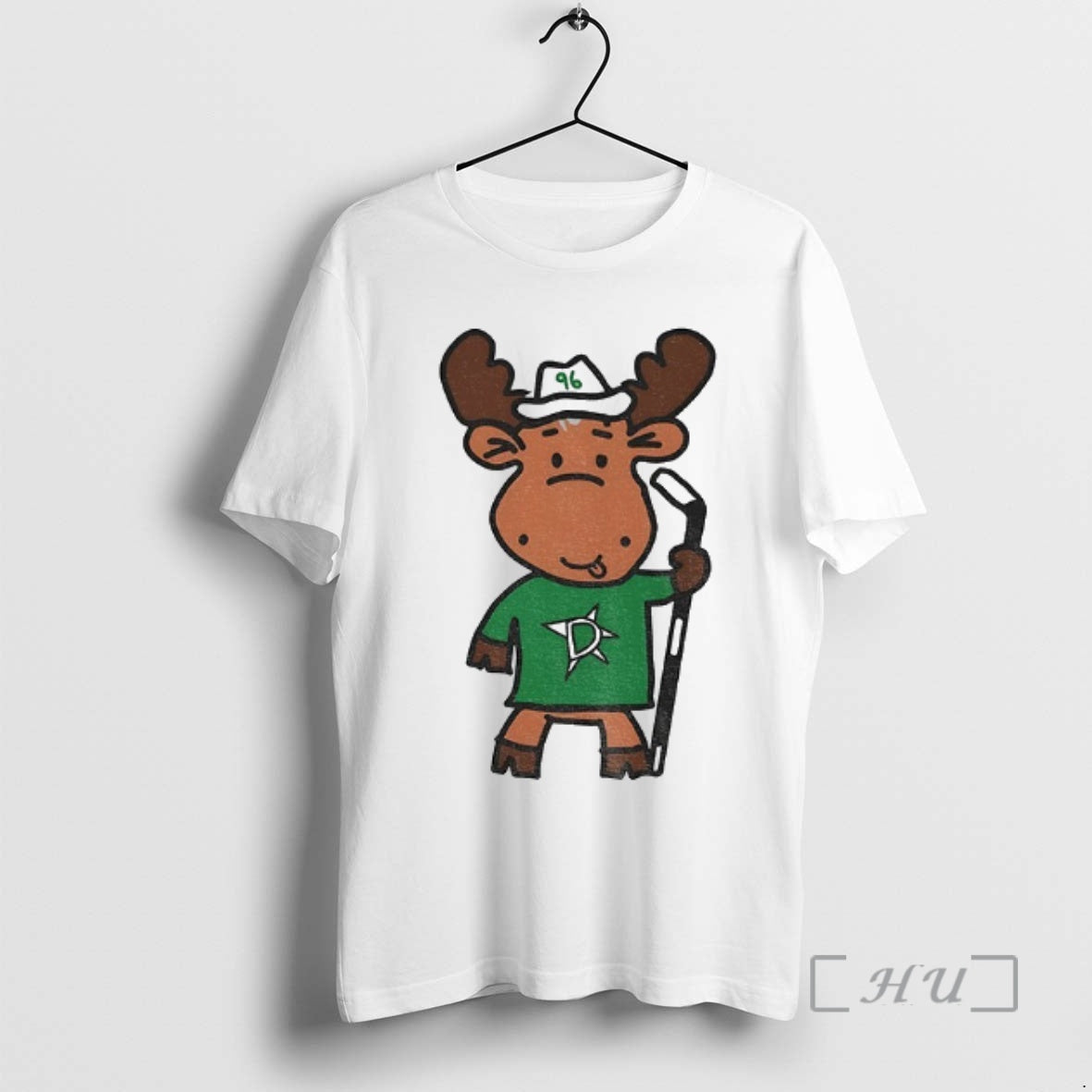 Officials Doodle Moose Dallas Stars Hockey Nhl Cartoon