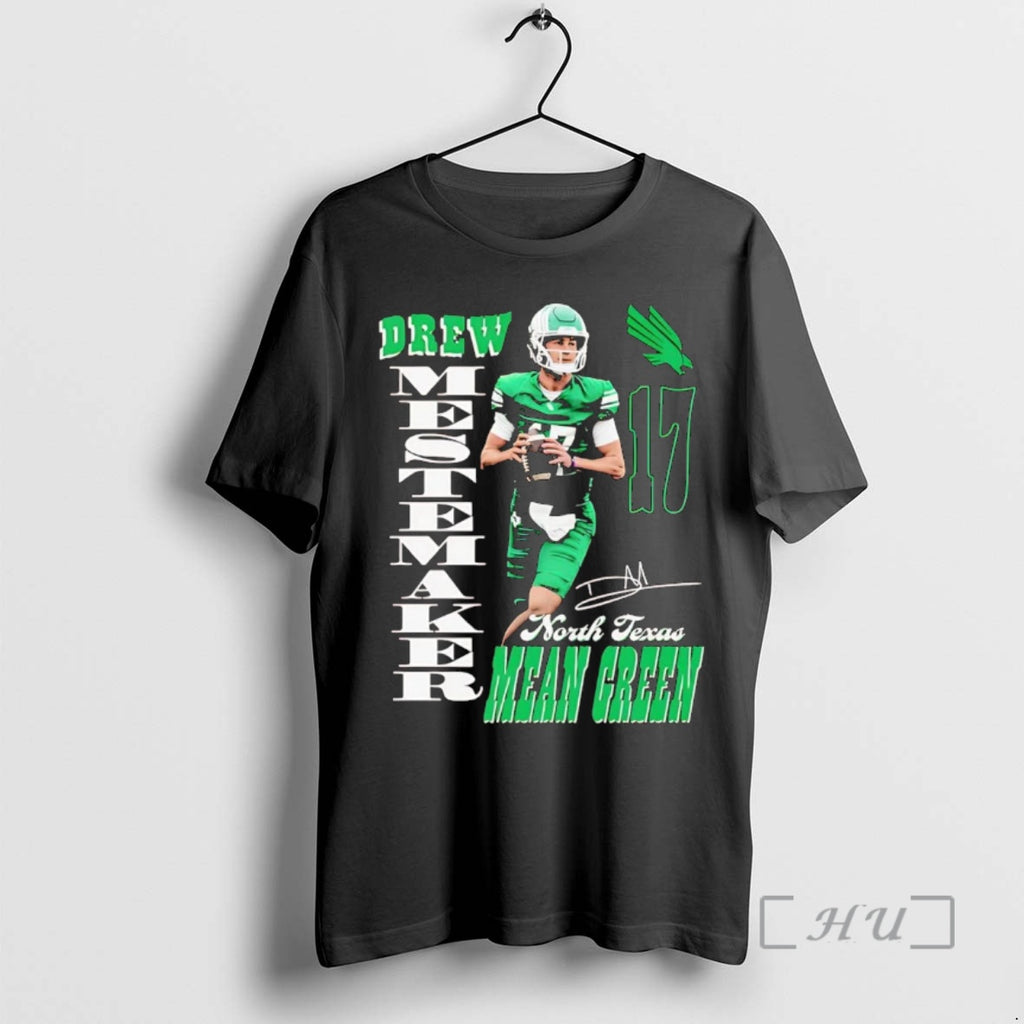 Officials Drew Mestemaker Portrait North Texas Mean Green Premium T Shirt Sweater