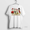 Officials Ducks In Holiday Costumes Lights Christmas White Graphic Tee Shirt Sweater