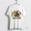 Officials Fight On For Western Michigan Broncos Football 1980s Helmet Graphic Tee Shirt Sweater