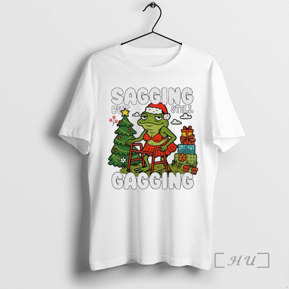 Officials Frog Santa Sagging But Still Gagging Christmas Tee Shirt Sweater