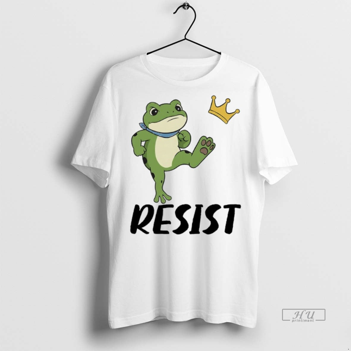 Officials Frog Resist No King Fuck Trump Graphic Tee Shirt Sweater