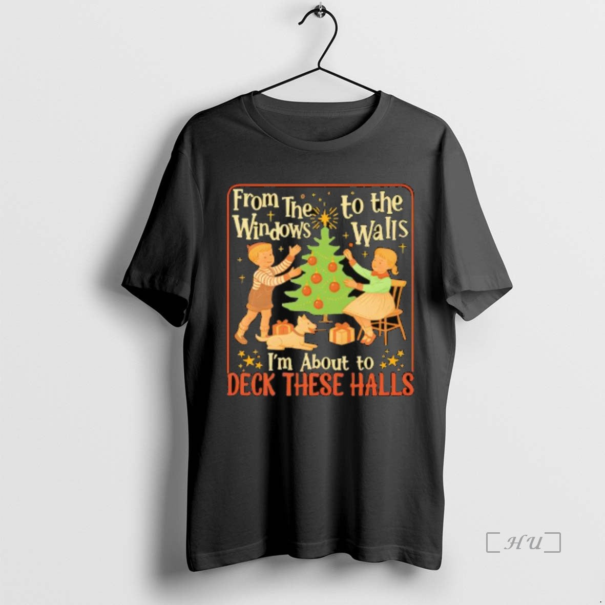 Officials From The Windows To The Walls Im About To Deck These Halls Tee Premium
