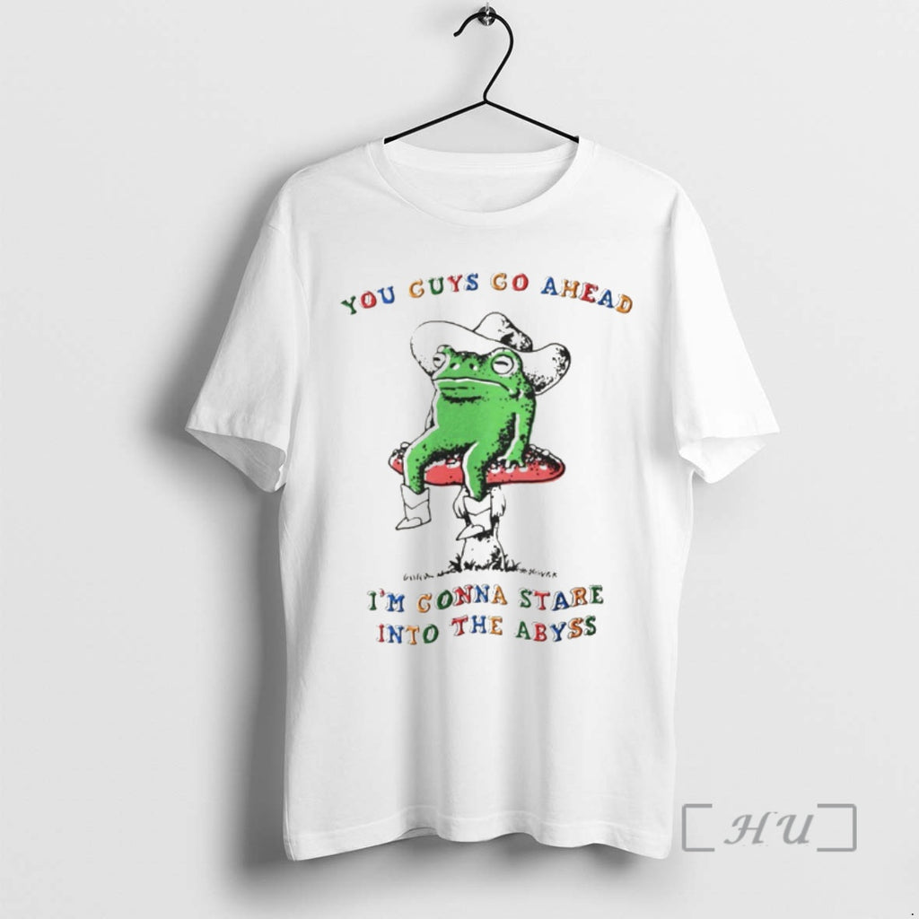 Officials Funny Frog You Guys Go Ahead Im Gonna Stare Into The Abyss Premium