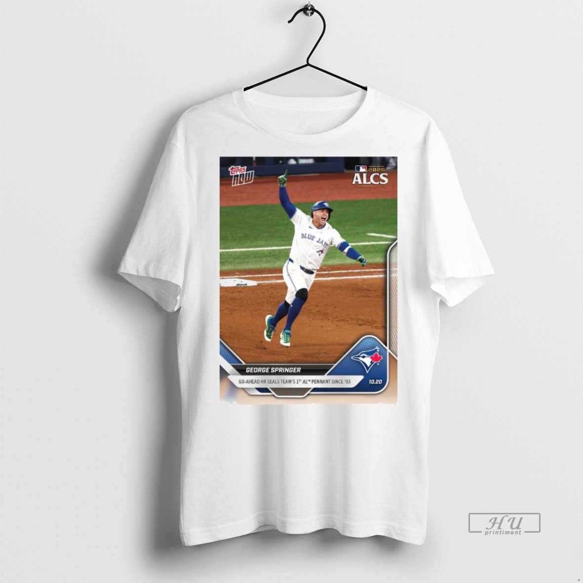 Officials George Springer 2025 Mlb Topps Go Ahead Hr Seals Team 1st Al Pennant Since