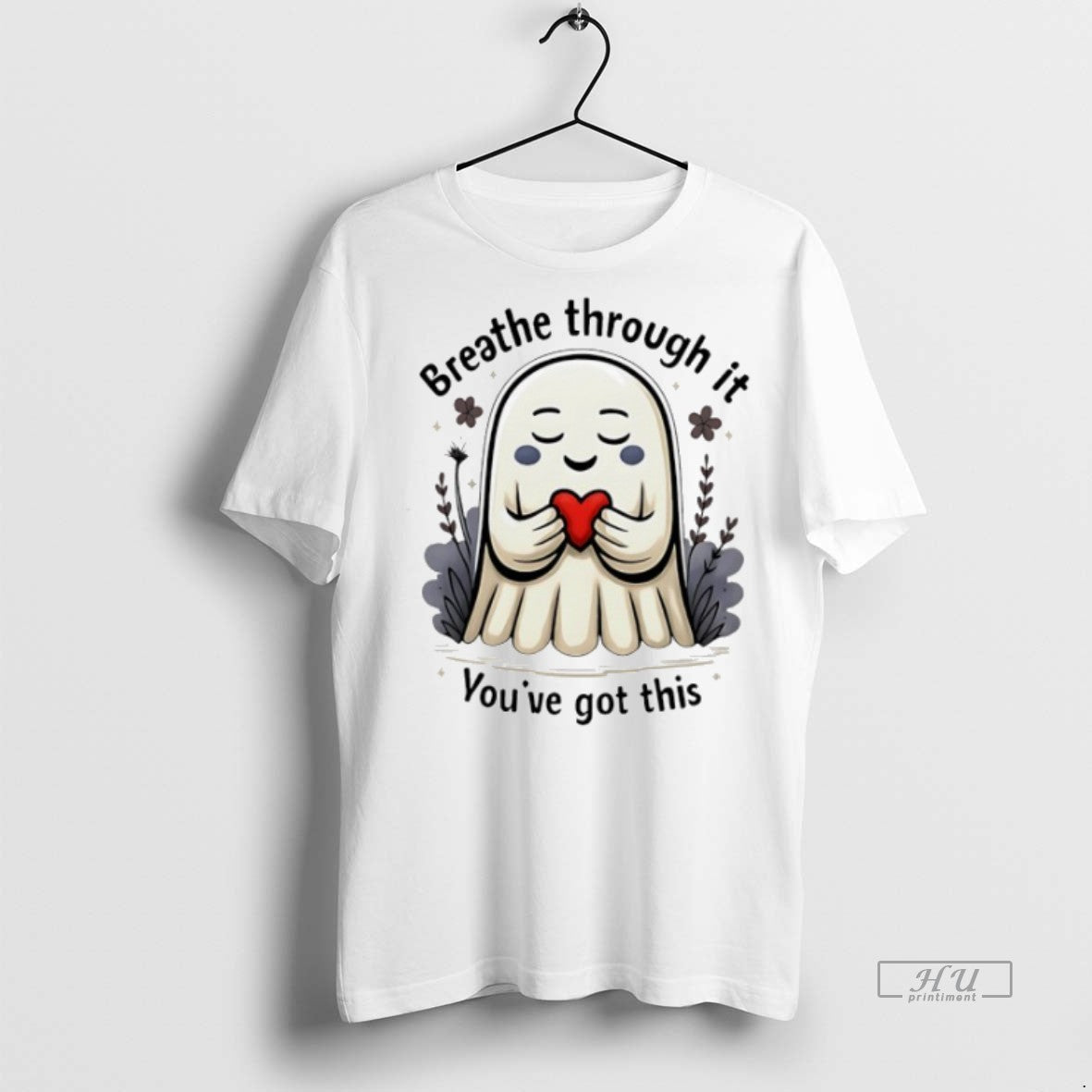 Officials Ghost Breathe Through It Youve Got This Graphic Tee Shirt Sweater