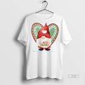 Officials Gnome Merry Christmas Sign Gingerbread White Graphic Tee Shirt Sweater