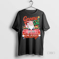 Officials Gnome For The Holidays Red Truck Christmas Tree And Gifts Graphic Tee Shirt Sweater
