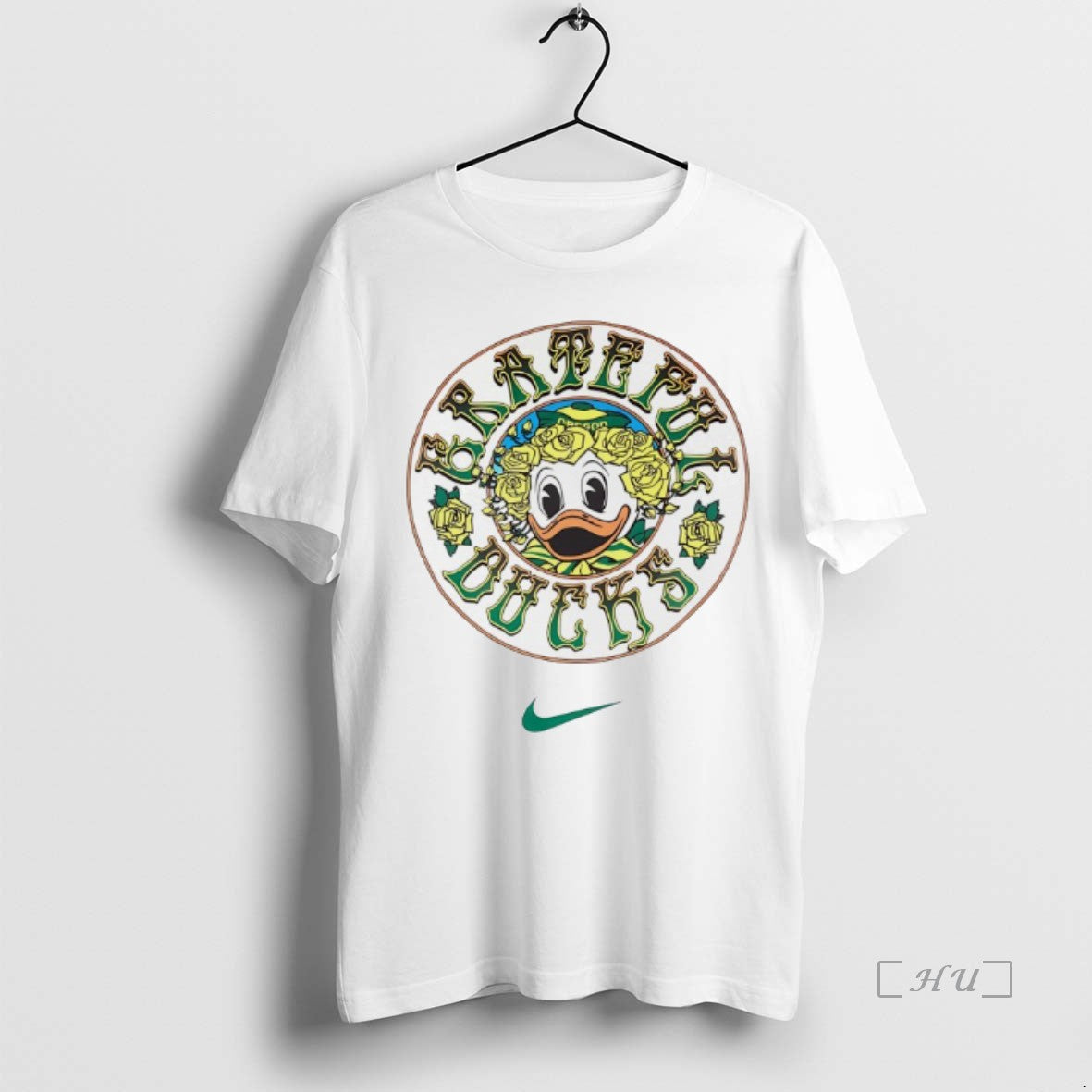 Officials Grateful Ducks Oregon Duck Roses T Shirt Sweater