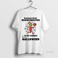 Officials Grinch Christmas Running From Respinsibilities Is My Cardio Even On Halloween Premium T Shirts