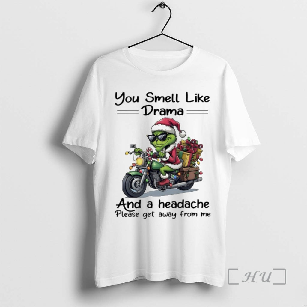 Officials Grinch Santa Christmas You Smell Like Drama And A Headache Please Get Away From