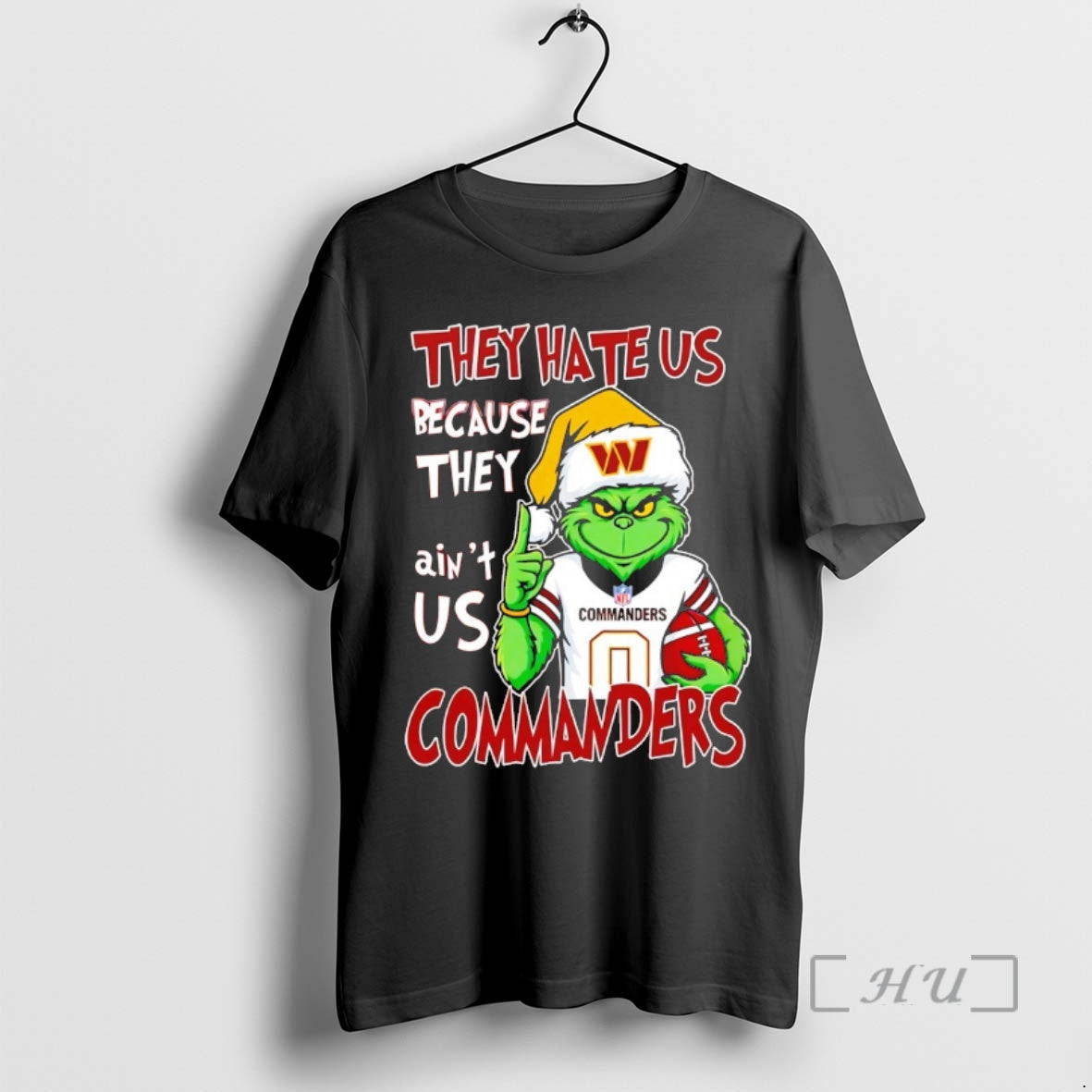 Officials Grinch Santa They Hate Us Because They Aint Us Washington Commanders Christmas Premium