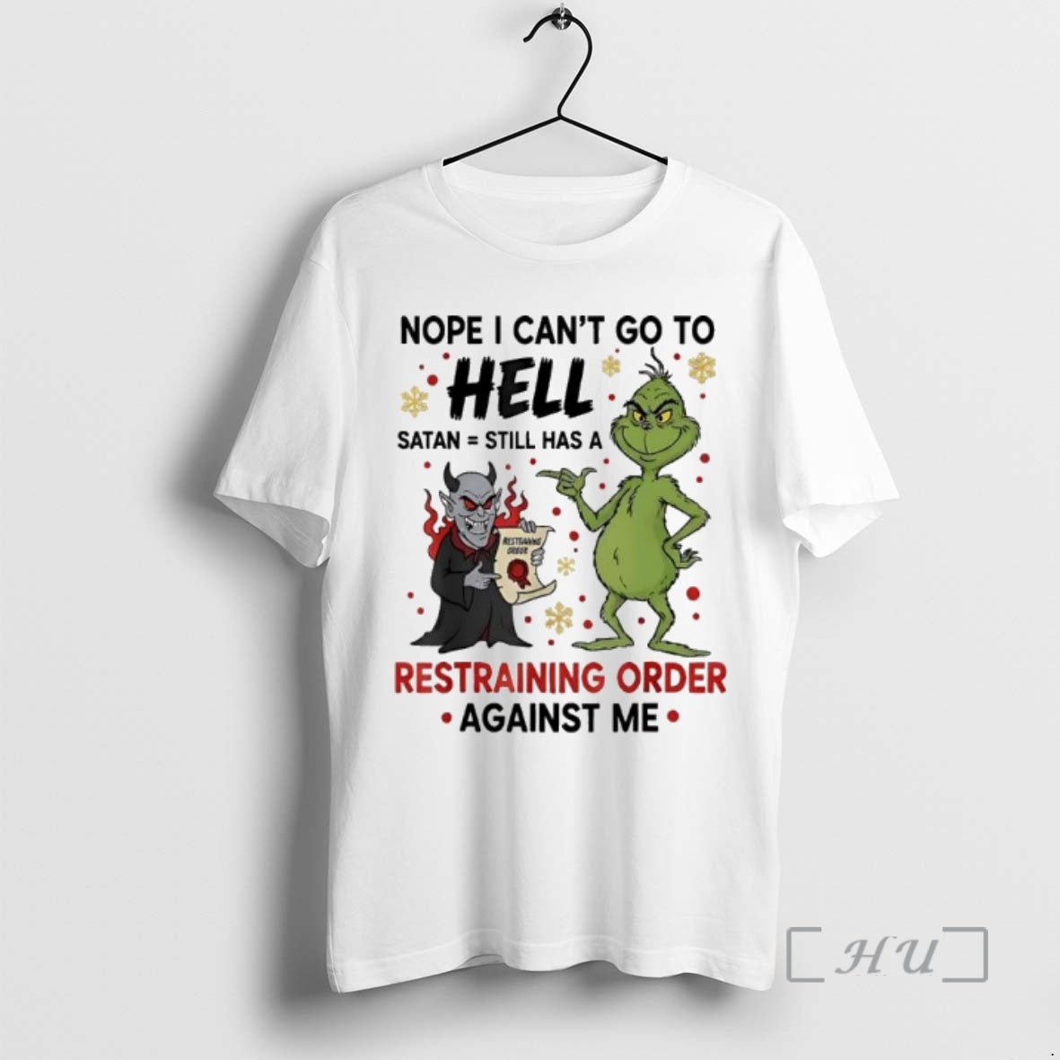 Officials Grinch And A Devil Nope I Cant Go To Hell Satan Still Has