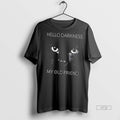 Officials Hello Darkness My Old Friend Face Cat Tee Shirt Sweater