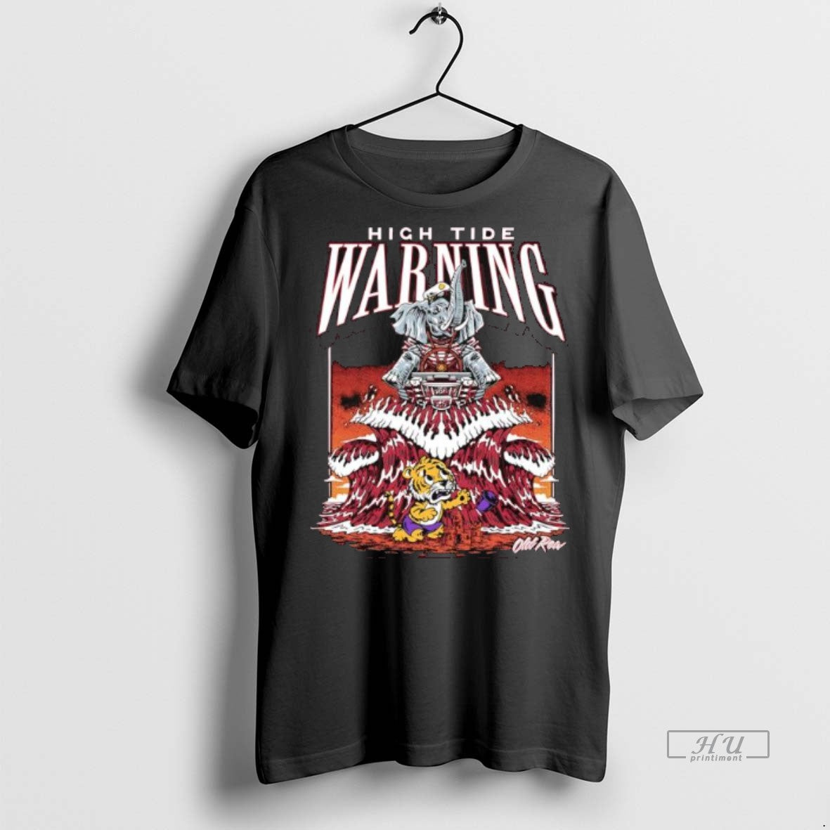 Officials High Tide Warning Alabama And Louisiana State Mascots Graphic Premium Tee Shirt Sweater