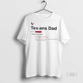 Officials Houston Texans Dad Definition Graphic Tee Shirt Sweater