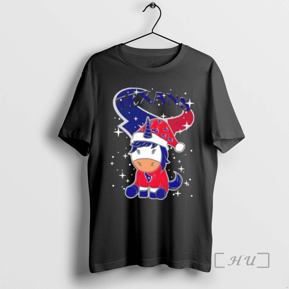 Officials Houston Texans Football X Unicorn Merry Christmas