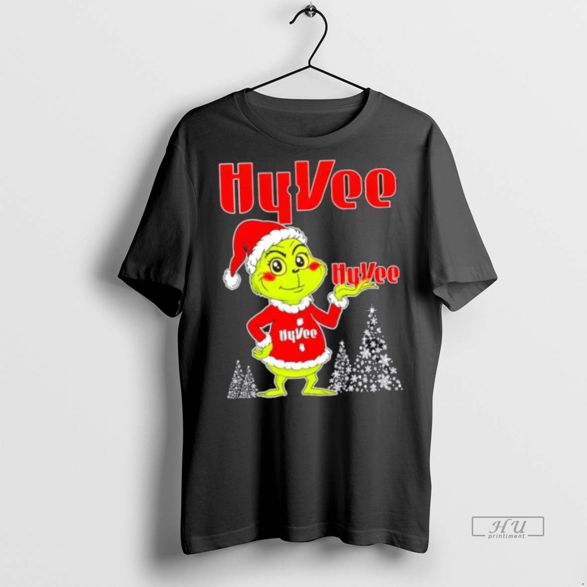 Officials Hyvee And Grinchmas Christmas Tree Premium Tee Shirt Sweater