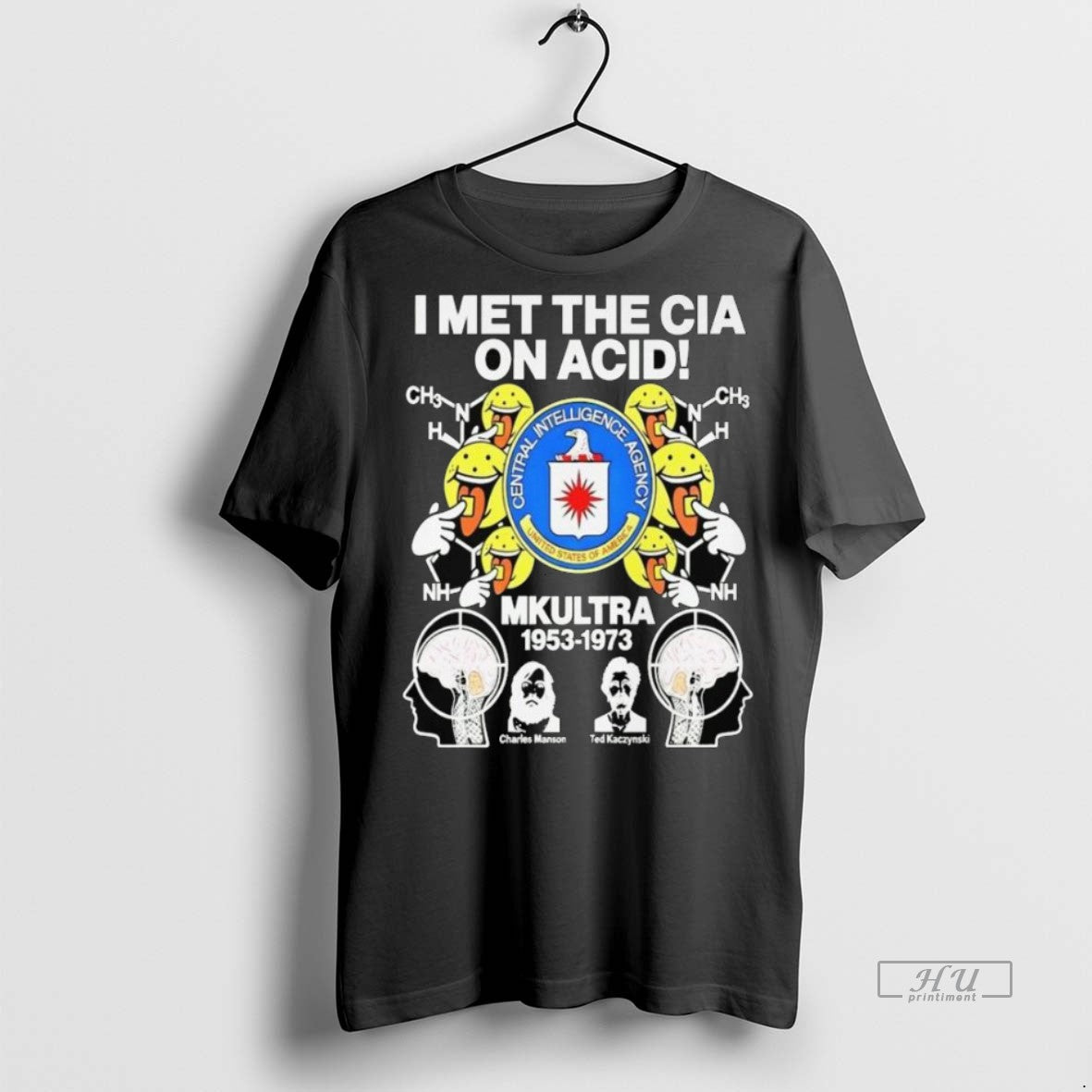 Officials I Met The Cia On Acid Mkultra Central Intelligence Agency Long Sleve Premium Tee