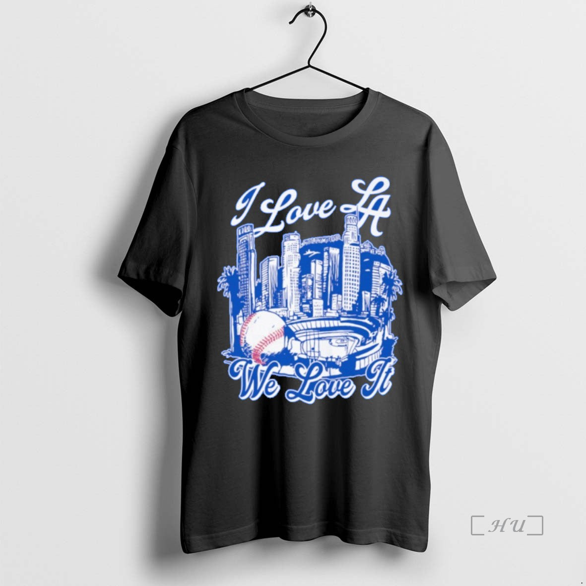 Officials I Love La We Love It Los Angeles Dodgers Baseball Champions Blue Premium