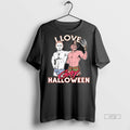 Officials I Love Gay Halloween Michael Myers And Jason Voorhees Premium Tee Shirt Sweater