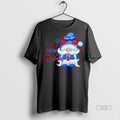 Officials I Will Be Gnome For Christmas Blue Reindeer Hat Gift Snowflakes Graphic