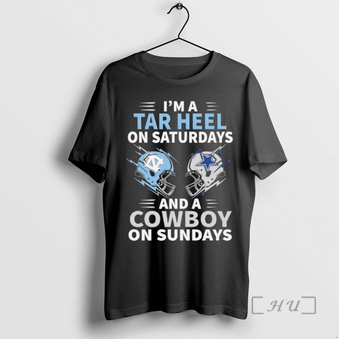 Officials Im A Tar Heel On Saturdays And A Cowboy On Sundays Premium T Shirts
