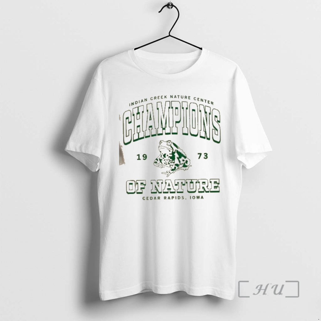 Officials Indian Creek Nature Center Champions Of Nature Cedar Rapids Iowa Premium T Shirts Sweater