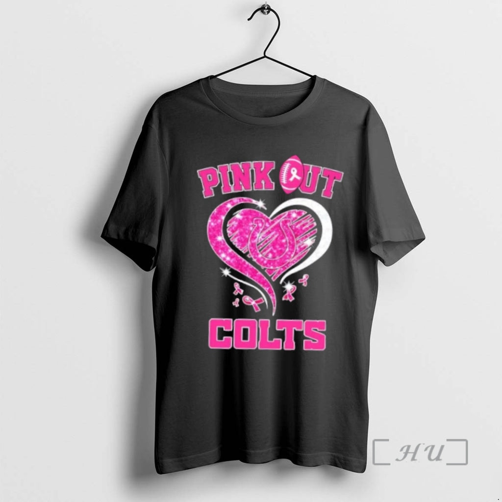 Officials Indianapolis Colts Football X Pink Out Hearts