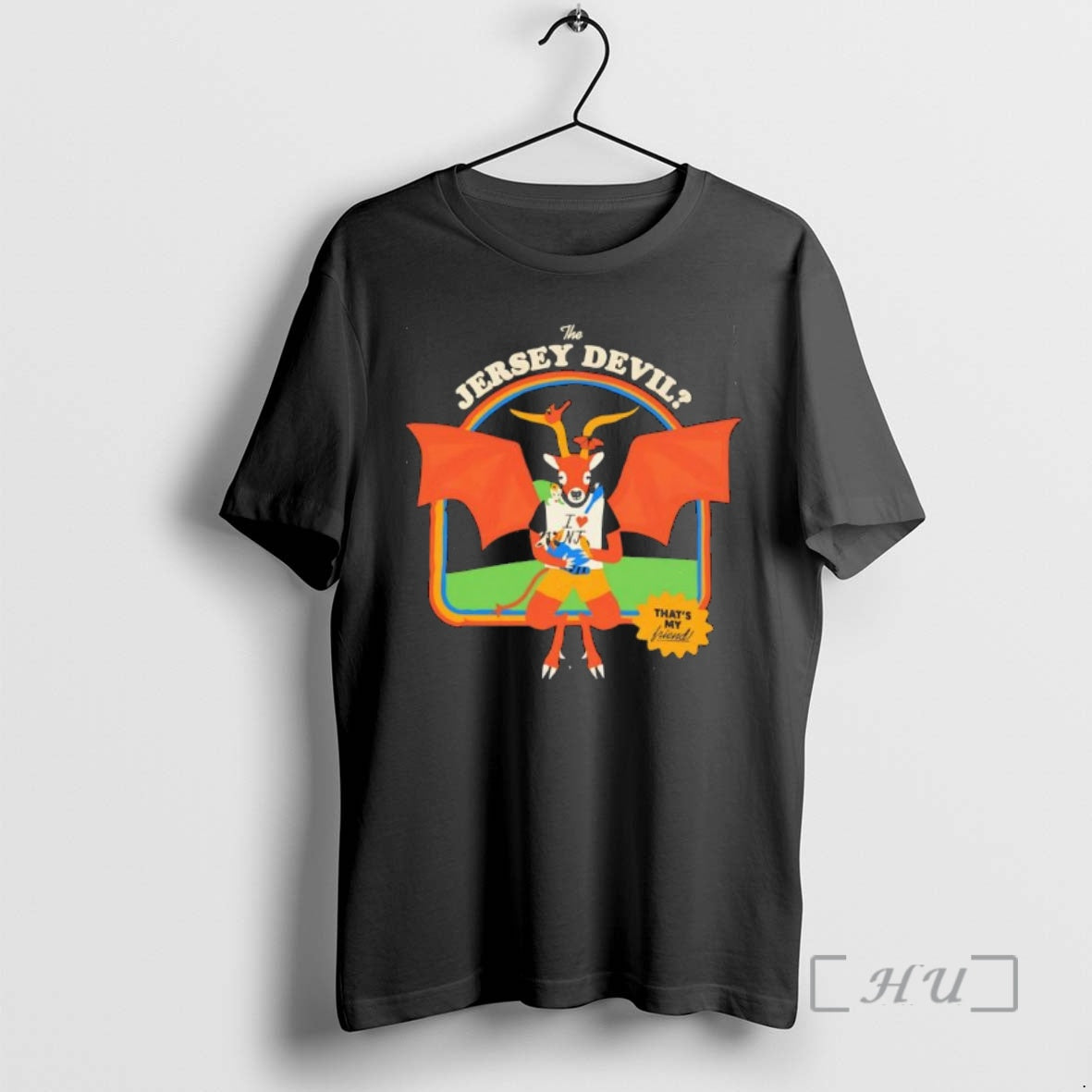 Officials Jersey Devil Thats My Friend I Love Nj New Jersey Folklore Premium T Shirts