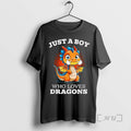 Officials Just A Boy Who Loves Dragons Dragon T Shirt Sweater