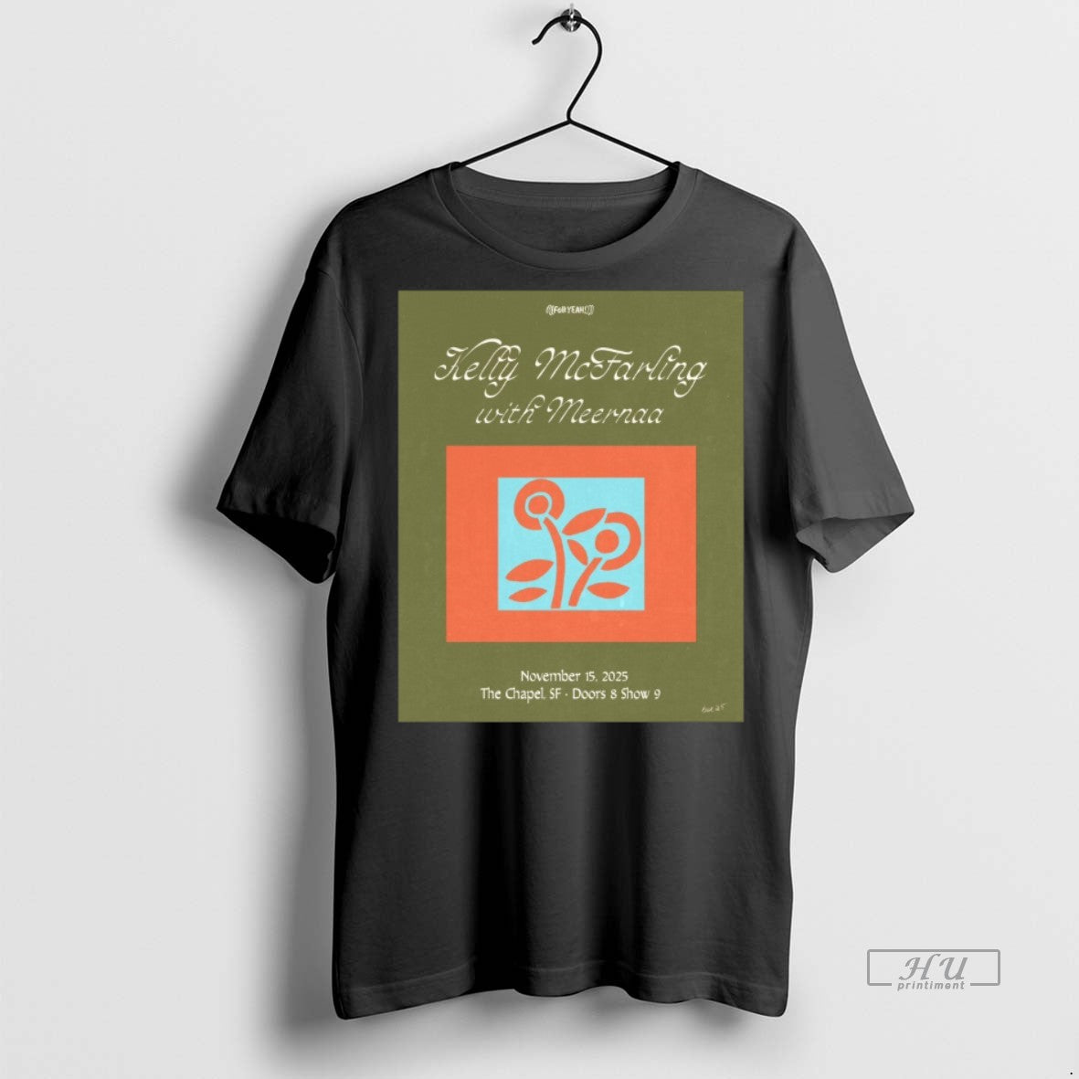 Officials Kelly Mcfarling With Meernaa November 15 2025 The Chapel San Francisco Tour Graphic Tee