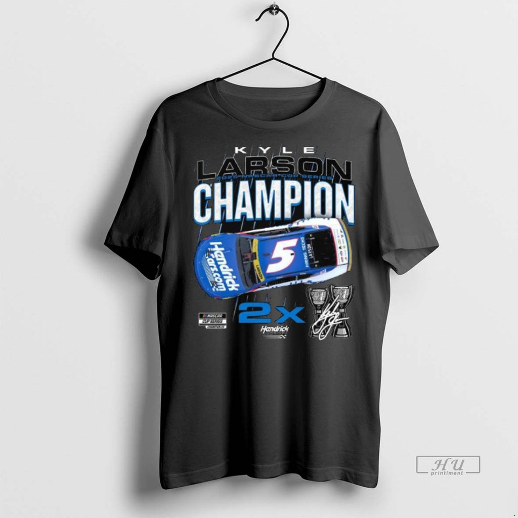 Officials Kyle Larson 2025 Nascar Cup Series Champion Stats Long Sleve Premium Tee Shirt Sweater