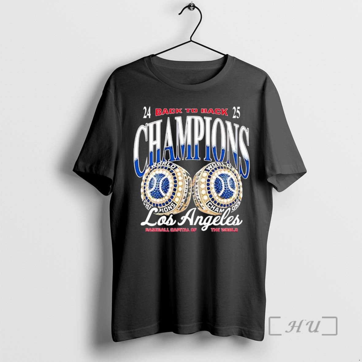 Officials La Dodgers 2025 Back To Back Rings Champions Premium T Shirt Sweater