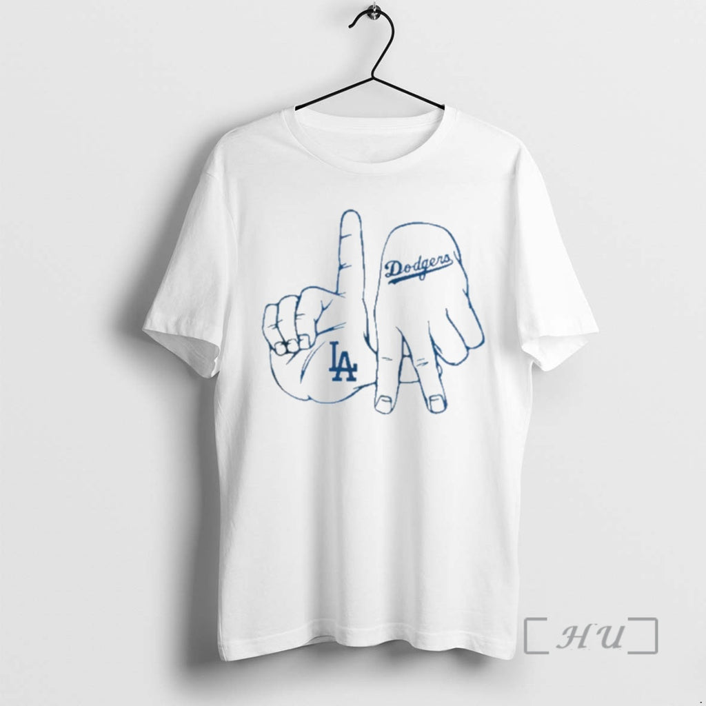 Officials La Dodgers Hand Sign Premium T Shirt Sweater