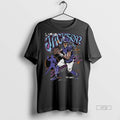 Officials Lamar Jackson Baltimore Scribble Signature Long Sleve Premium Tee Shirt Sweater