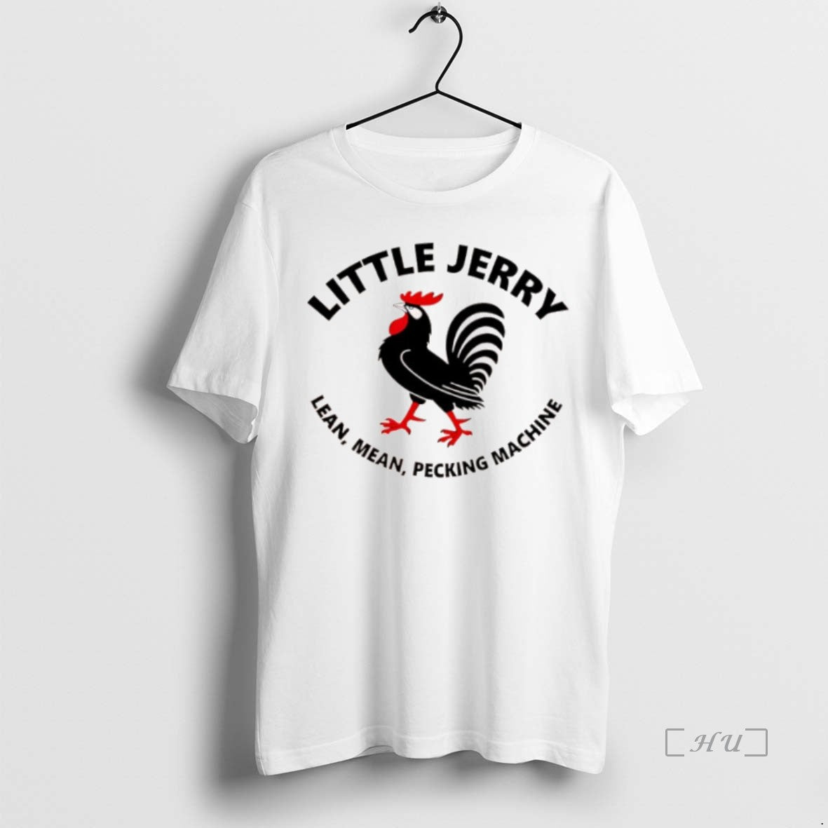 Officials Little Jerry Lean Mean Pecking Machine Rooster Graphic T Shirt Sweater