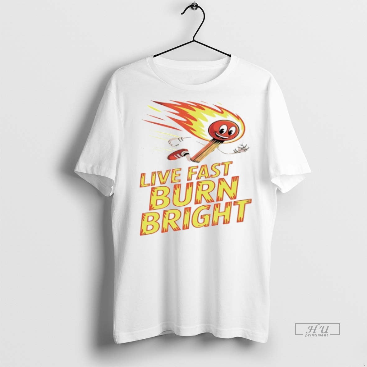 Officials Live Fast Burn Bright Graphic Tee Shirt Sweater