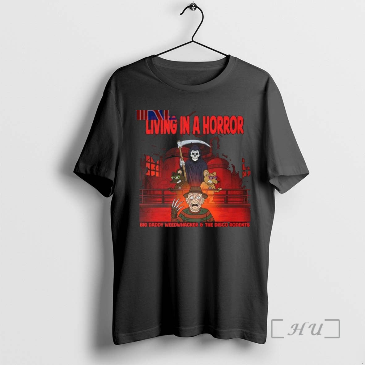 Officials Living In A Horro Big Daddy Weedwhacker And The Disco Rodents T Shirts Sweater