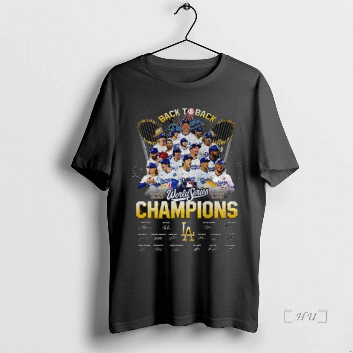 Officials Los Angeles Dodgers 2024 2025 Back To Back World Series Champs Signatures Premium