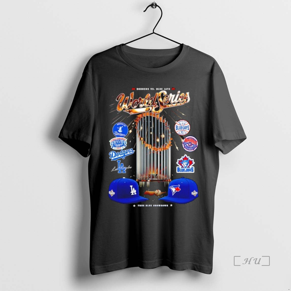 Officials Los Angeles Dodgers 2025 World Series Champions True Blue Showdown Trophy Premium T Shirts