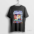 Officials Los Angeles Dodgers Back 2 Back Champions World Series Mascot Premium T Shirt Sweater