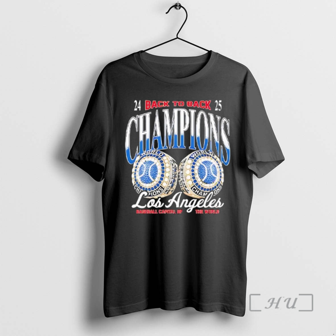 Officials Los Angeles Dodgers Baseball Capital Of The World Back To Back Champions Premium